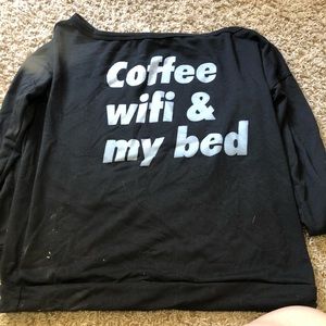 coffee and my bed shirt
